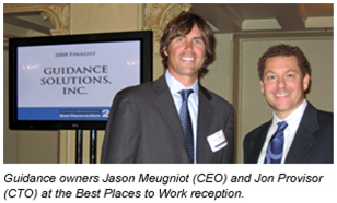Guidance CEO & CTO at the Best Places to Work Awards Ceremony