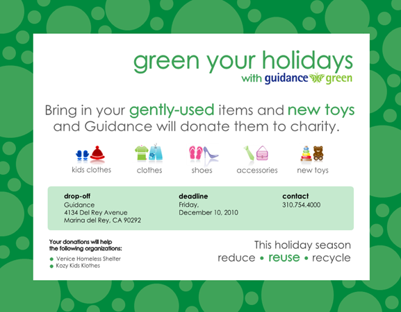 Green Your Holidays with Guidance Green