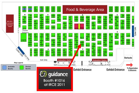 Guidance booth at IRCE 2011