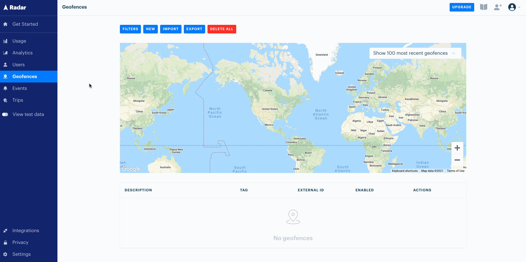 Radar Geofancing solution for Drybar