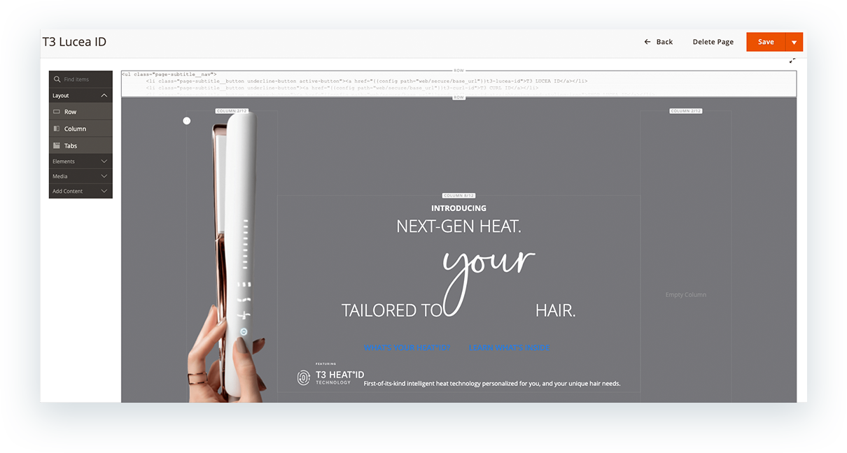 T3 Micro PageBuilder | Magento
