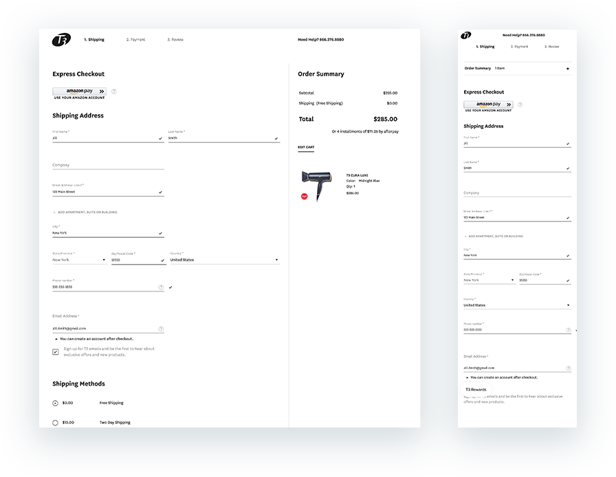 T3 Micro Checkout | Magento