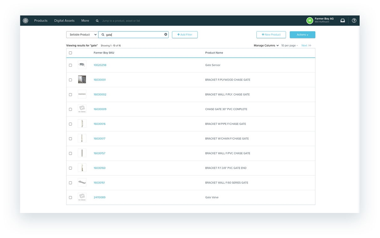 Salsify Dashboard | Farmer Boy